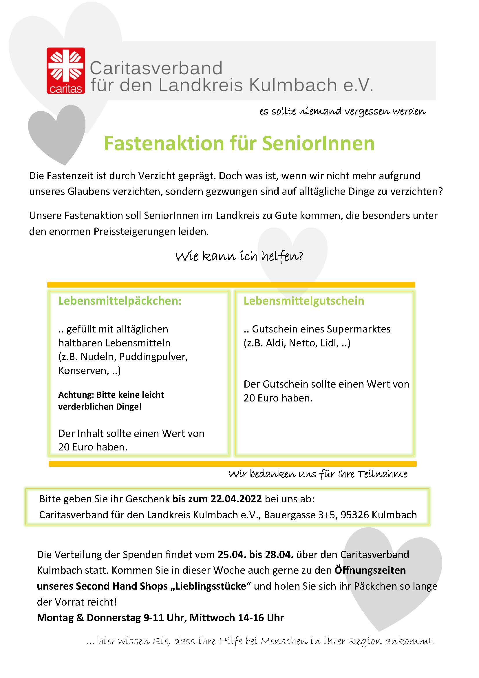 Fastenaktion 2022