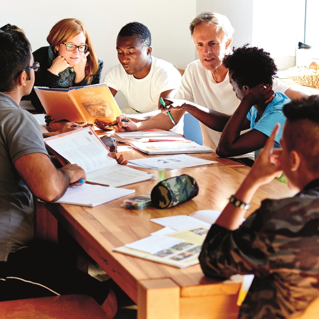 Jugendhilfe Flüchtlinge Hausaufgaben