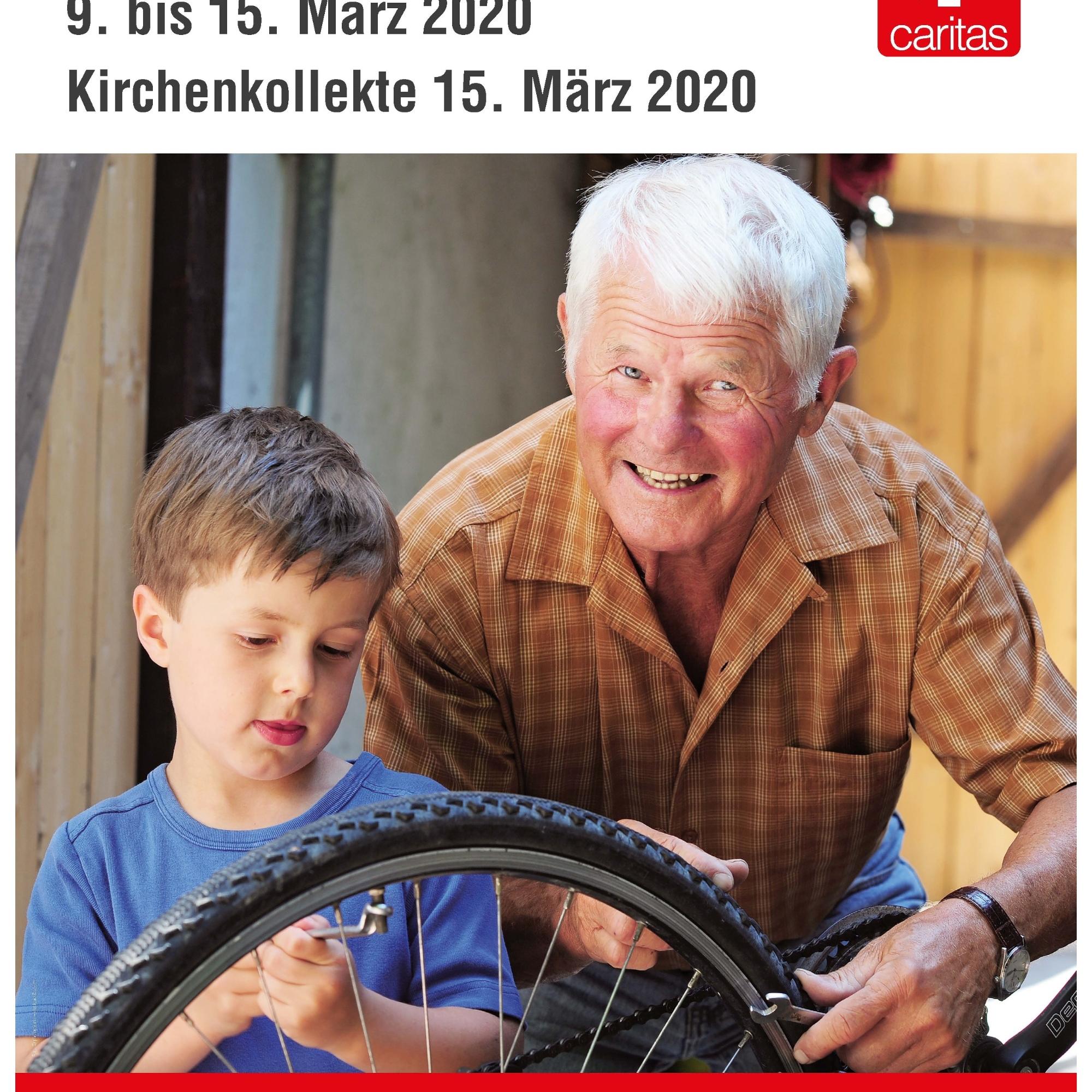 Plakat zur Caritas-Frühjahrssammlung 2020