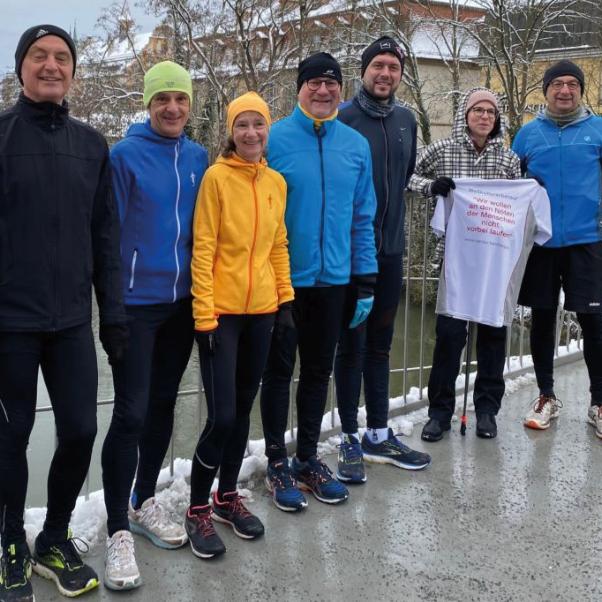 WKEL Caritas-Team Probelauf